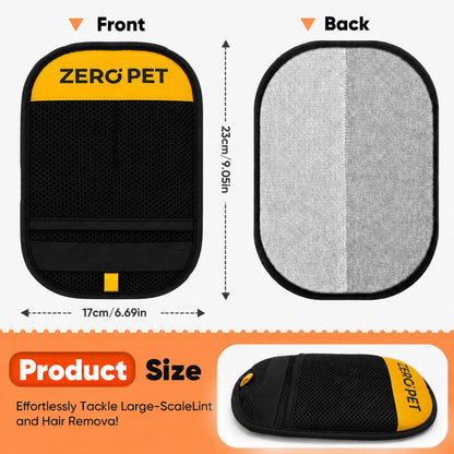 Reusable Pet Hair Remover Mitt, Washable Static Fur & Lint Cleaner for Furniture, Bedding & Car Seats